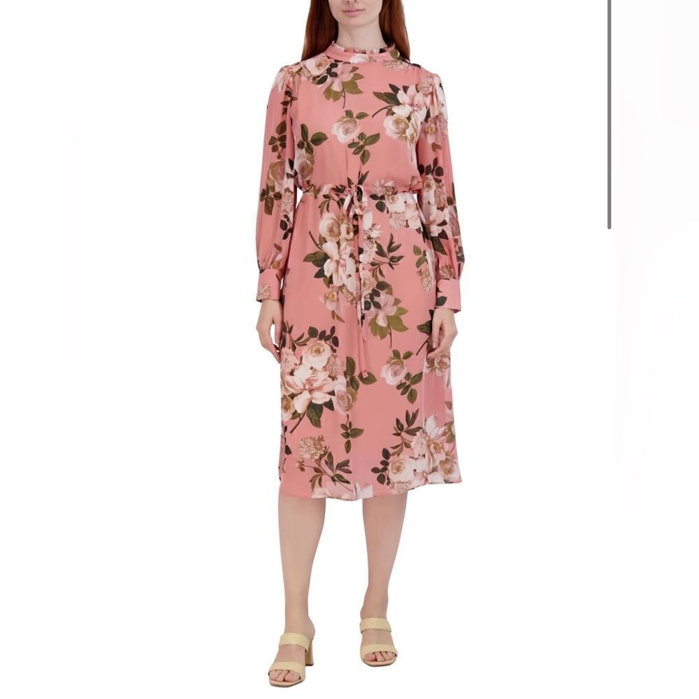 LONG SLEEVE RUFFLE NECK MAXI DRESS
JULIA JORDAN